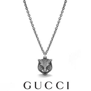 New Authentic Gucci Gatto Feline Tiger Necklace
